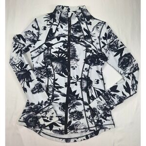 Lululemon Forme Jacket Brisk Bloom  Full Zip Athletic Track Jacket Size 6